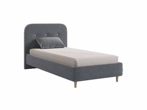 Кровать 900 Лео велюр графит