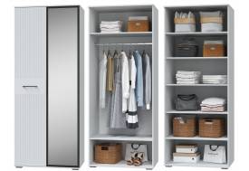 Шкаф двухдверный Шарлиз с зеркалом