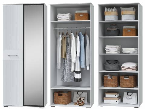 Шкаф двухдверный Шарлиз с зеркалом