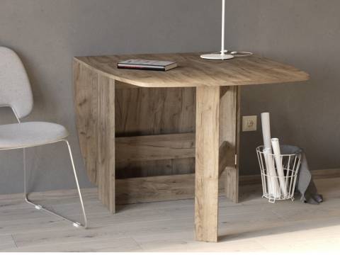 Стол-книжка обеденный 1-65 Дуб Крафт Табачный