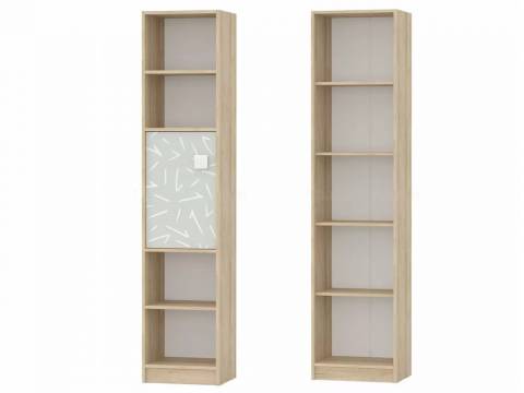 Шкаф стеллаж с дверкой Микки 6-9428