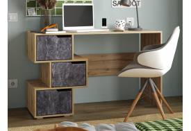 Стол компьютерный СК 11 вотан, цемент темный