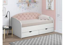 Кровать с продольной мягкой спинкой Софа №9 800х1900