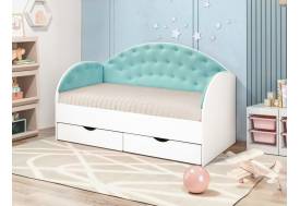 Кровать с мягкими спинками Софа №10.1 800х1600