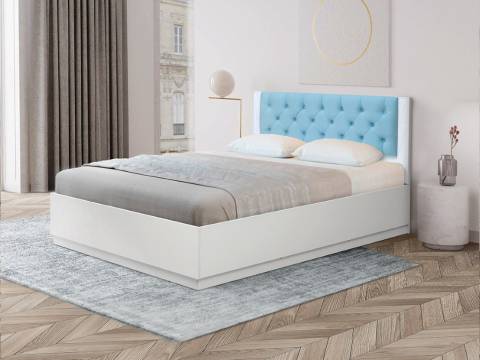 Кровать Венеция 12.1 1200 с подъемным механизмом велюр 011