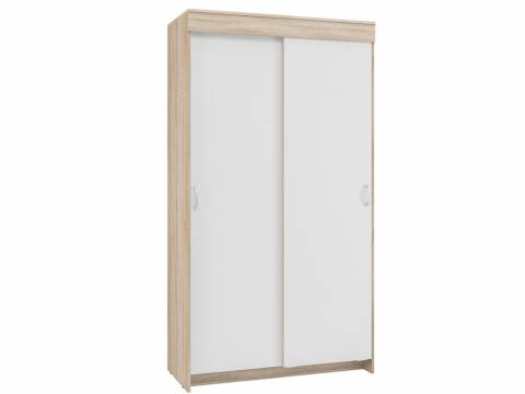 Шкаф-купе двухстворчатый Бассо дуб сонома/белый