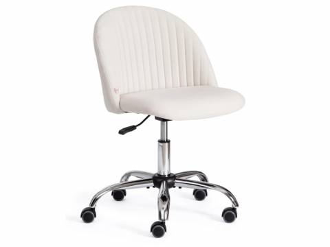 Кресло офисное Melody флок молочный