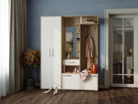 Прихожая Канзас сонома/белый