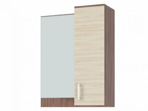 Полка с зеркалом Ника ПЗ800 ясень шимо