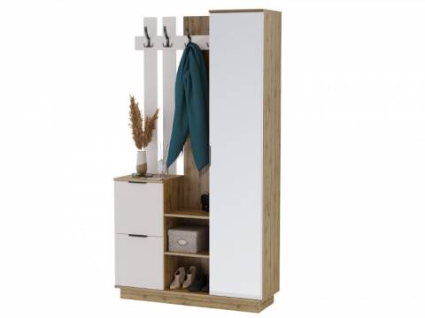 Прихожая Амата дуб вотан/белый