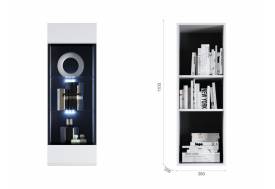 Пенал-витрина Йорк навесная (02)