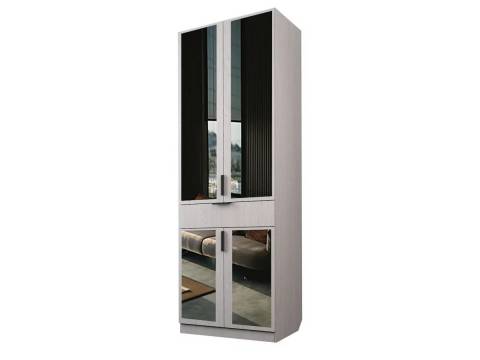 Шкаф с 1 ящиком со штангой Экон ЭШ1-РП-19-8-1я с зеркалами