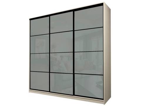 Шкаф-купе Max МШ-25-6-24/2-222 пленка Oracal светло-серая