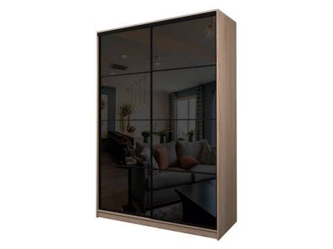 Шкаф-купе Max МШ-27-6-22/2-22 пленка Oracal черная