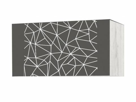 Полка подвесная фасад с рисунком НКМ Кент-1 секция №20