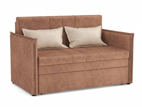 Диван Дэнди велюр тенерифе корица/велюр тенерифе крем