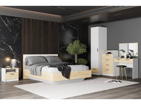 Спальня Оттавия Белый Фасадный