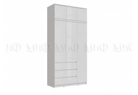 Шкаф 1200 с антресолью Челси Белый