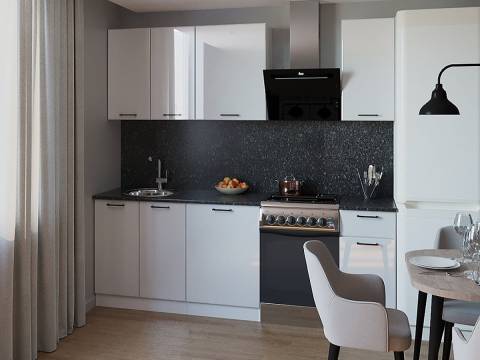 Кухонный гарнитур арт 10 Белый глянец 1800 мм