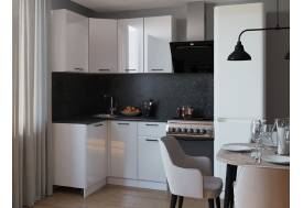 Кухонный гарнитур арт 11 Белый глянец 1200х1400 мм