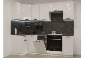 Кухонный гарнитур арт 21 Белый глянец 1000х2450 мм