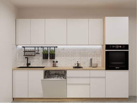 Кухонный гарнитур арт 11 Лайн Тальк 3000 мм