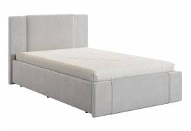 Кровать Хлоя 1200 велюр галька