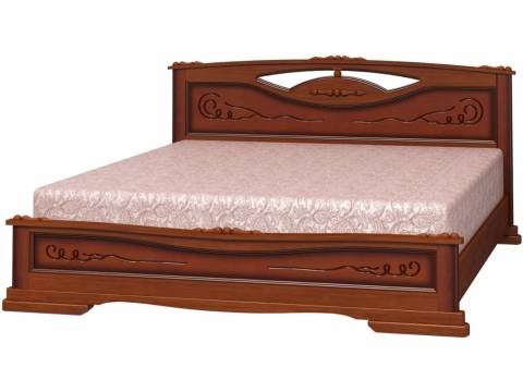 Кровать Елена-3 1600 Орех