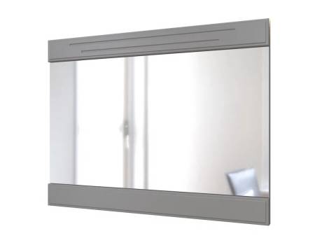 Зеркало навесное с декоративными планками Олимп Антрацит