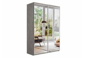 Шкаф-купе Прайм 2-х дверный 1200 два зеркала Бетон