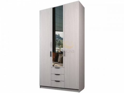 Шкаф с 3 ящиками Экон ЭШ3-РП-21-12-3я одно зеркало