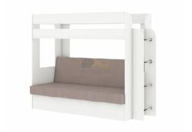 Кровать двухъярусная Карамель 75 бодега светлый-Vivaldi 22 стоун