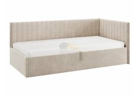 Кровать-тахта с подъемным механизмом Твикс цвет велюра капучино