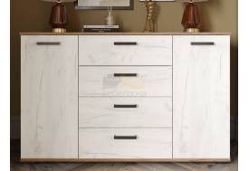 Комод КМ-4 крафт табачный/крафт белый