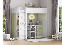 Кровать чердак Теремок 3 Шалфей