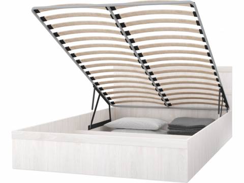 Кровать КД-1.12 1400 Сабрина-2 Ясень анкор светлый