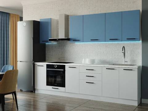 Кухонный гарнитур Капри 2800 МДФ верх МДФ