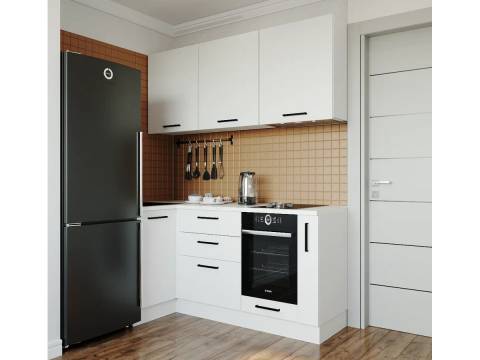 Кухонный гарнитур Белый Глянец 1000х1800 МДФ