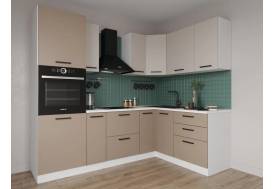 Кухонный гарнитур Каппучино 2400х1600 МДФ