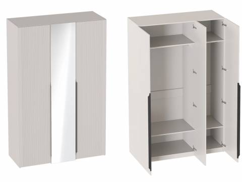 Шкаф трехдверный Нора Персидский жемчуг