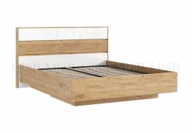 Кровать парящая 1600 Роджина (с ПМ) Белый глянец холодный/Дуб Крафт