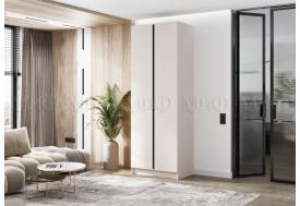 Шкаф двухстворчатый Келвин (800) Кашемир-вставка черная