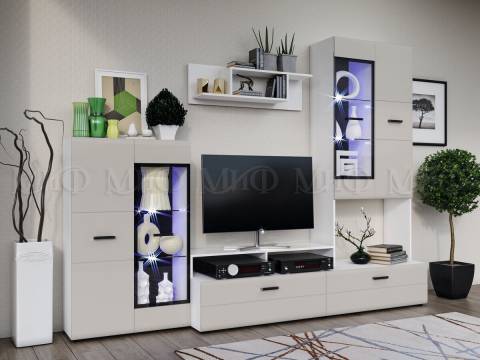 Гостиная Нэнси NEW Вариант №3 Браш Лайт Грей