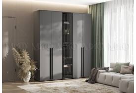 Шкаф с витриной Норд Графит