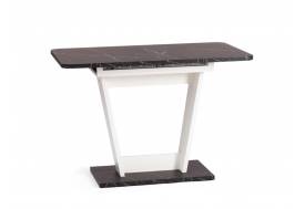 Стол обеденный FOX раздвижной Мрамор черный/Белый