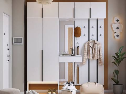 Прихожая Мебельсон К34 белое дерево