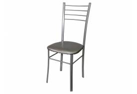 Стул Лайт ДХ-5 на серебряном каркасе обивка светлый перламутр