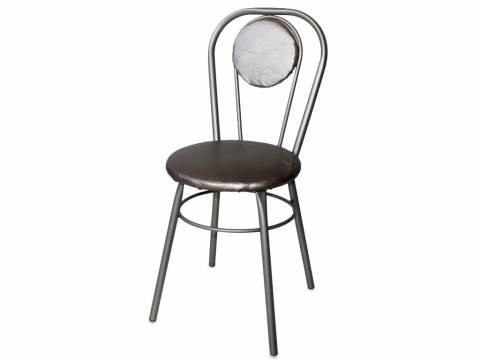 Стул №1 ДХ-7 с мягкой спинкой обивка светлый перламутр