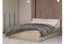 Кровать Монблан с ящиками 160х200 см Кашемир