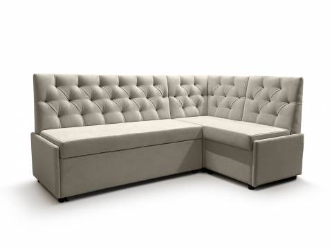 Угловой диван Призма каретная стяжка с коробом вивальди 3